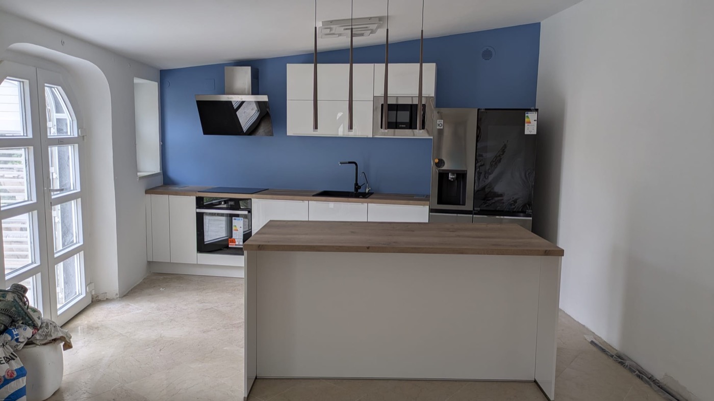 La cucina nuova della villa